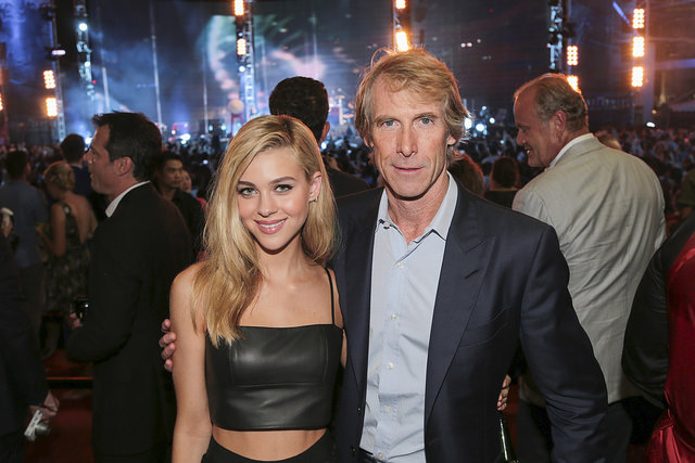 Nicola Peltz and Michael Bay